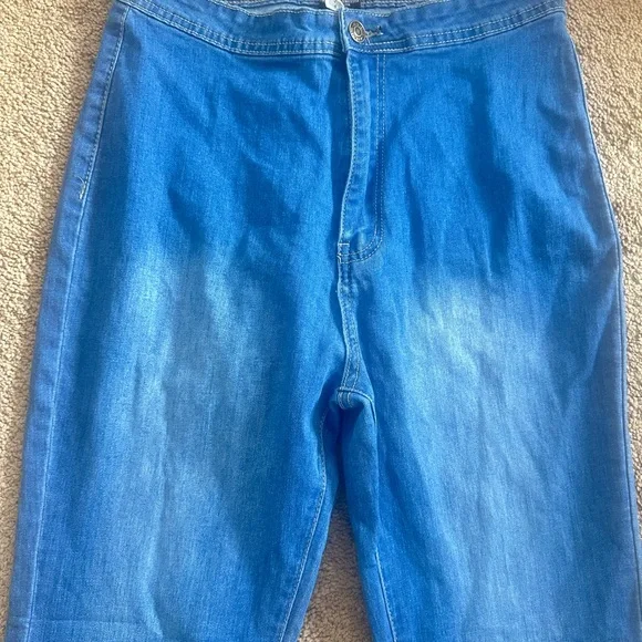 Chic Fringed Denim Flare Jeans - Picture 5 of 8